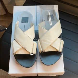 NWB Dolce Vita leather slide sandals